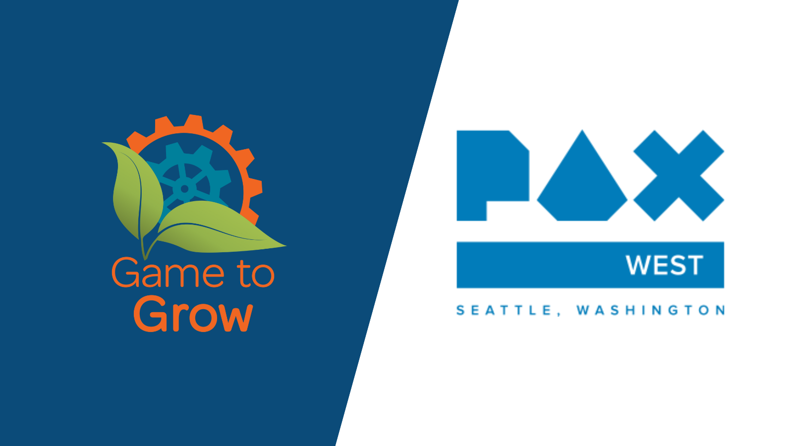 Logos of Game to Grow and PAX West